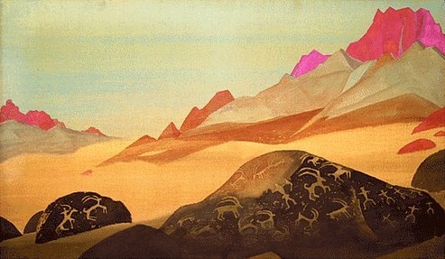 Rocks of Ladakh by Nicholas Roerich
