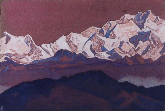 Rocky peaks. Himalayas. by Nicholas Roerich