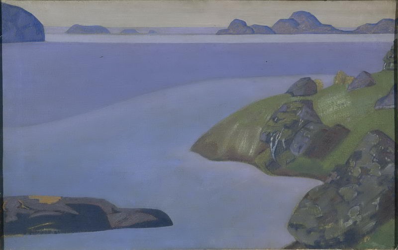 Rocky seashore by Nicholas Roerich