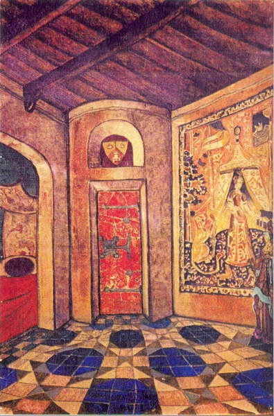 Room of queen Anna by Nicholas Roerich