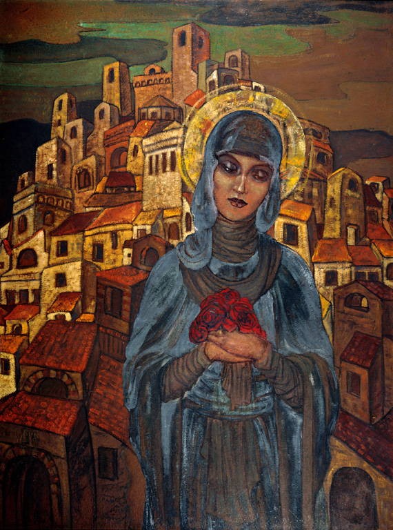 Roses of Heart. Princess Olga. by Nicholas Roerich