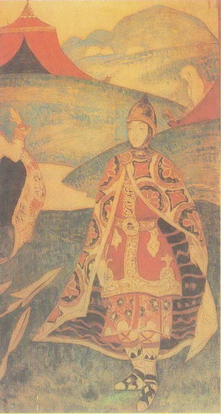 Russian warrior by Nicholas Roerich