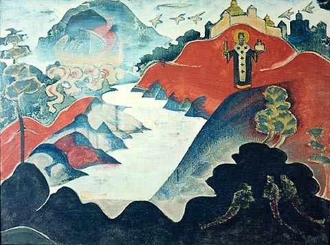 Saint Nicholas (Nicola Mozhaisky) by Nicholas Roerich