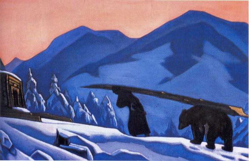 Saint Sergius (Employees) by Nicholas Roerich