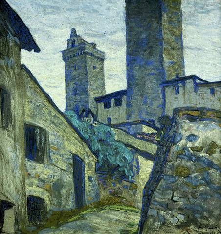 San Gimignano by Nicholas Roerich