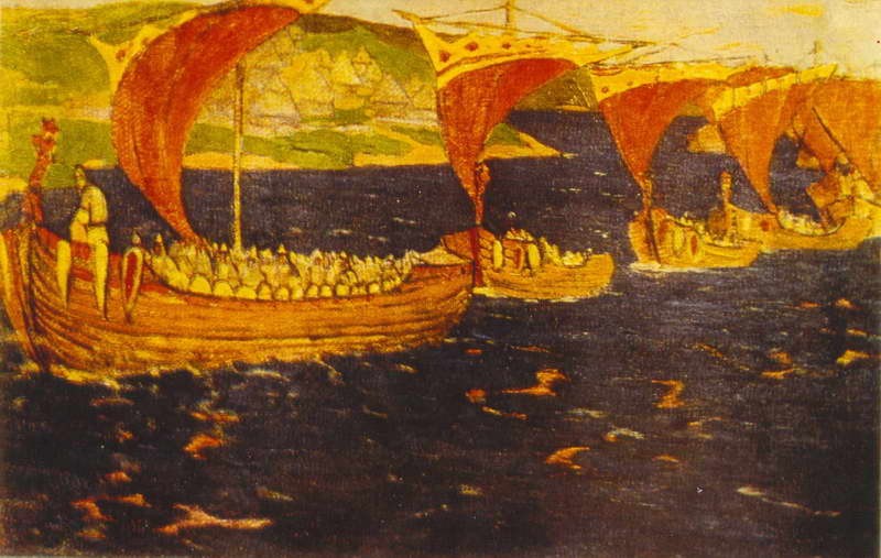 Scarlet Sails (Overseas guests) by Nicholas Roerich