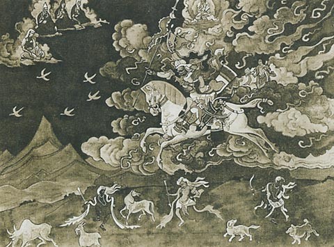Shambala is going by Nicholas Roerich