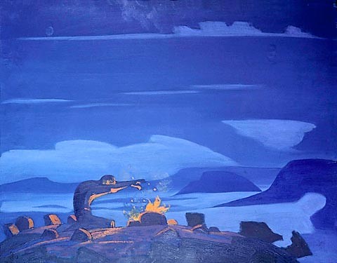 Spell words by Nicholas Roerich