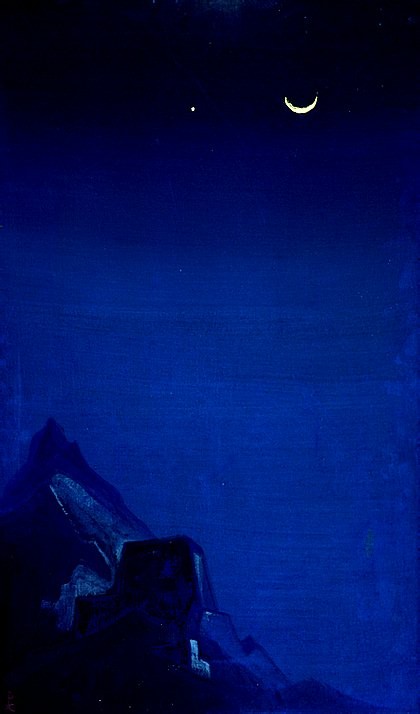 Spell. New moon. by Nicholas Roerich