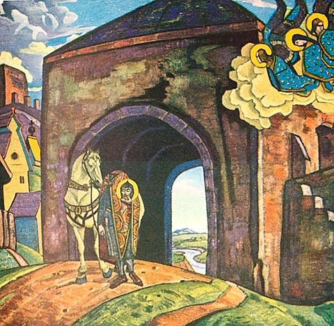 St. Mercurius of Smolensk by Nicholas Roerich