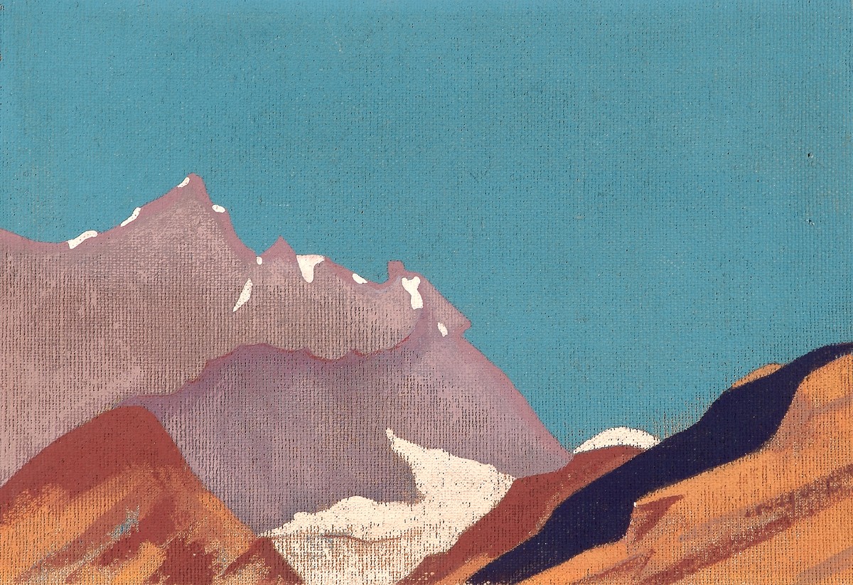 Study of mountains by Nicholas Roerich