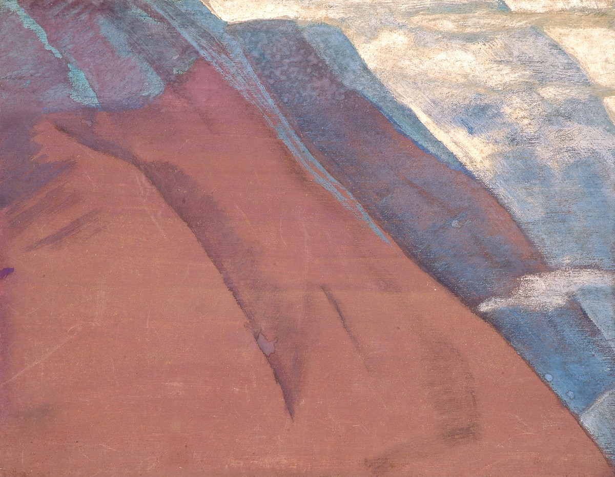 Study of mountains by Nicholas Roerich