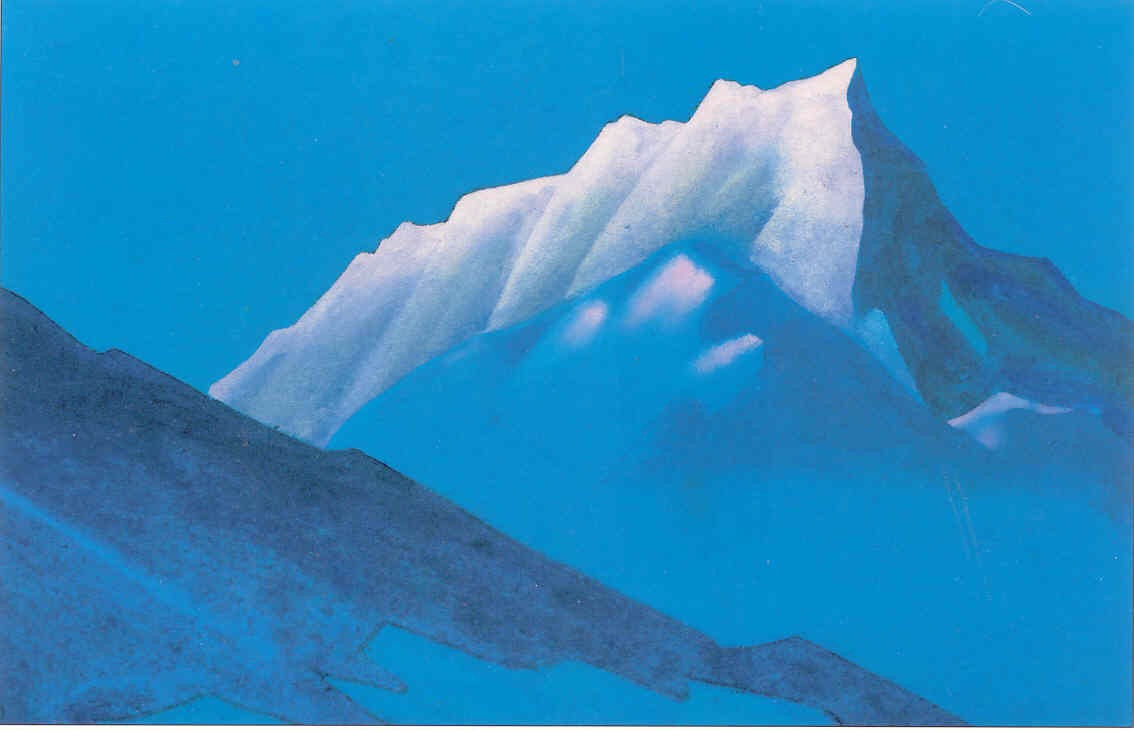 Study of mountains by Nicholas Roerich