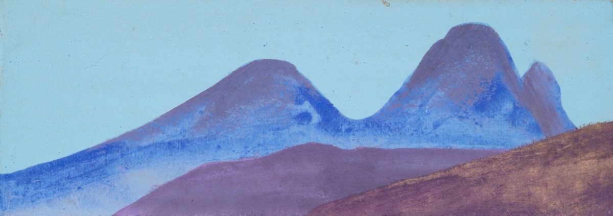 Study of mountains by Nicholas Roerich