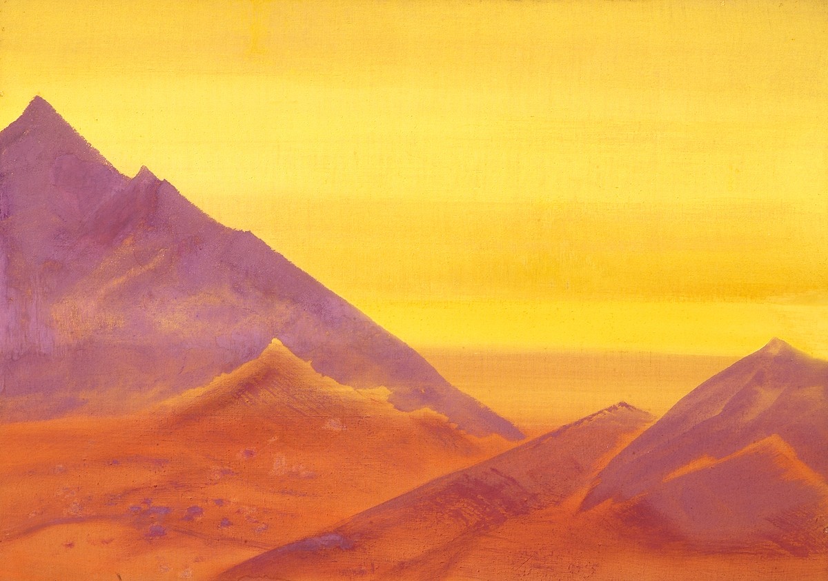Sunrise (Unfinished) by Nicholas Roerich