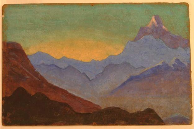 Sunrise in Himalayas by Nicholas Roerich