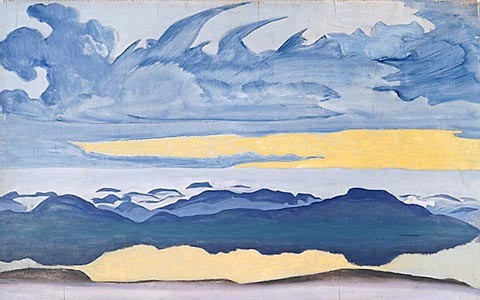 Sunset rider by Nicholas Roerich