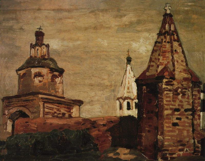 Suzdal. Alexander Nevsky Monastery. by Nicholas Roerich