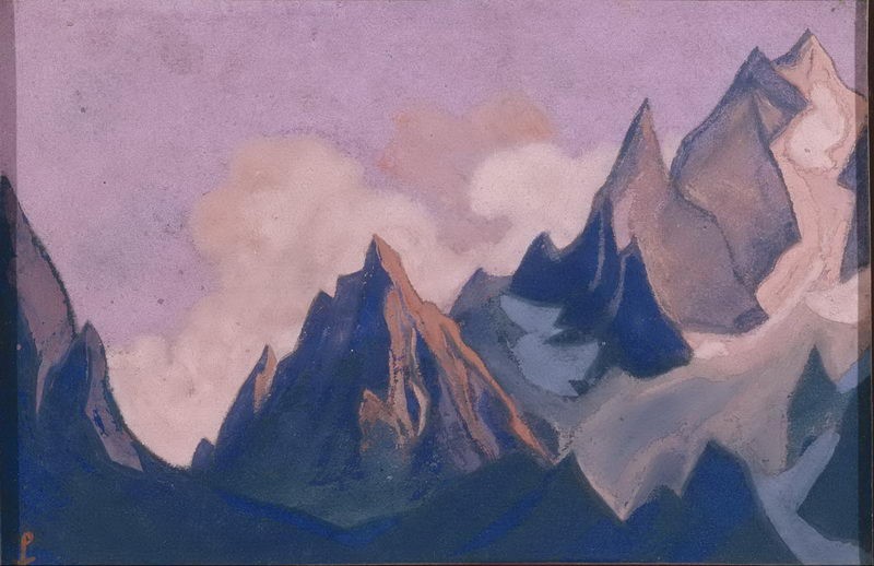 Swirling glow by Nicholas Roerich