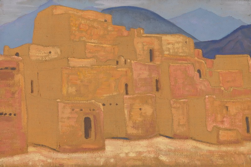 Taos Pueblo, New Mexico by Nicholas Roerich