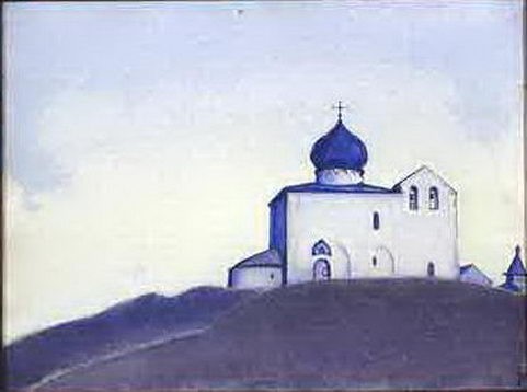 The Church in the name of St. Sergius in America by Nicholas Roerich