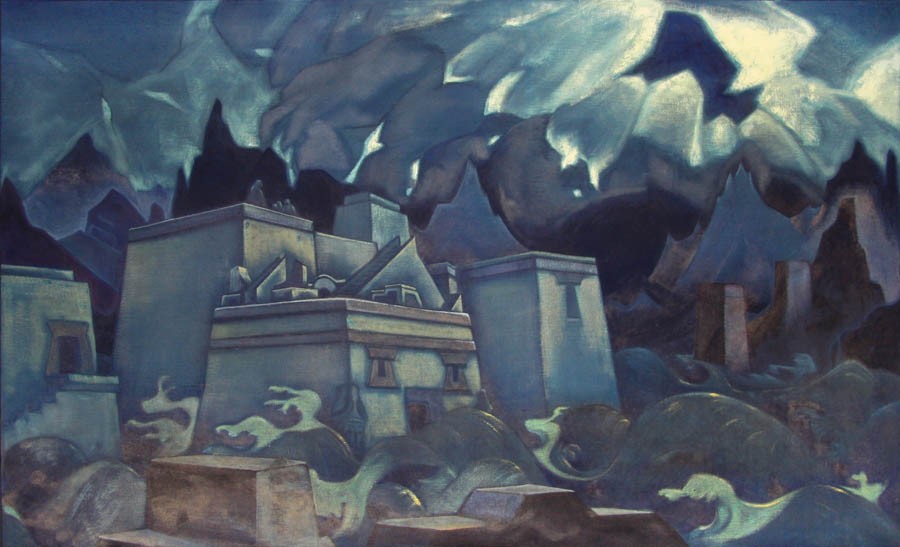 The destruction of Atlantis by Nicholas Roerich
