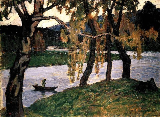 The fading day by Nicholas Roerich