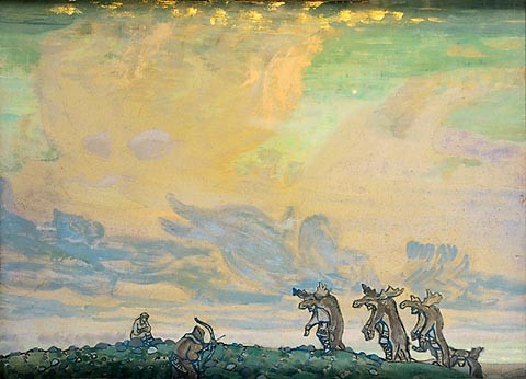 The great sacrifice by Nicholas Roerich
