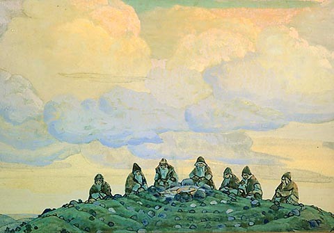 The great sacrifice by Nicholas Roerich