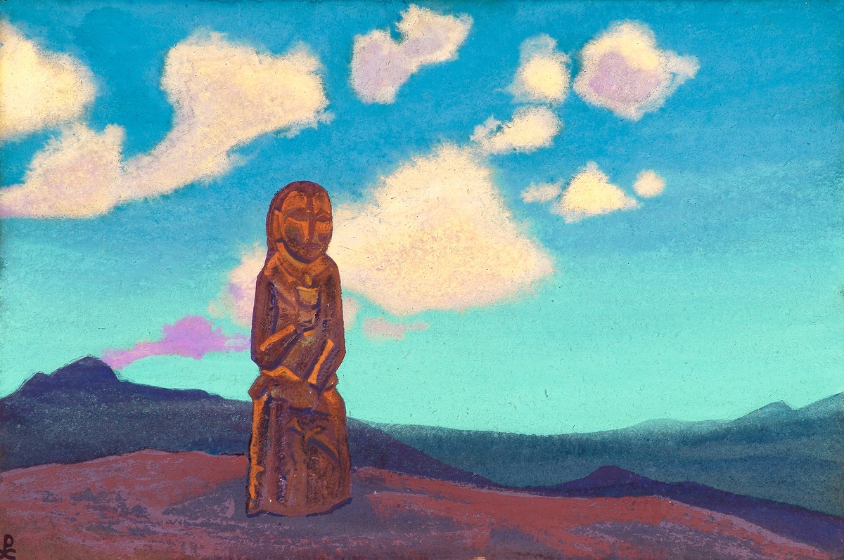 The holder of the cup. Mongolia. by Nicholas Roerich