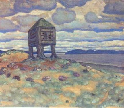 The Hut of Dead by Nicholas Roerich