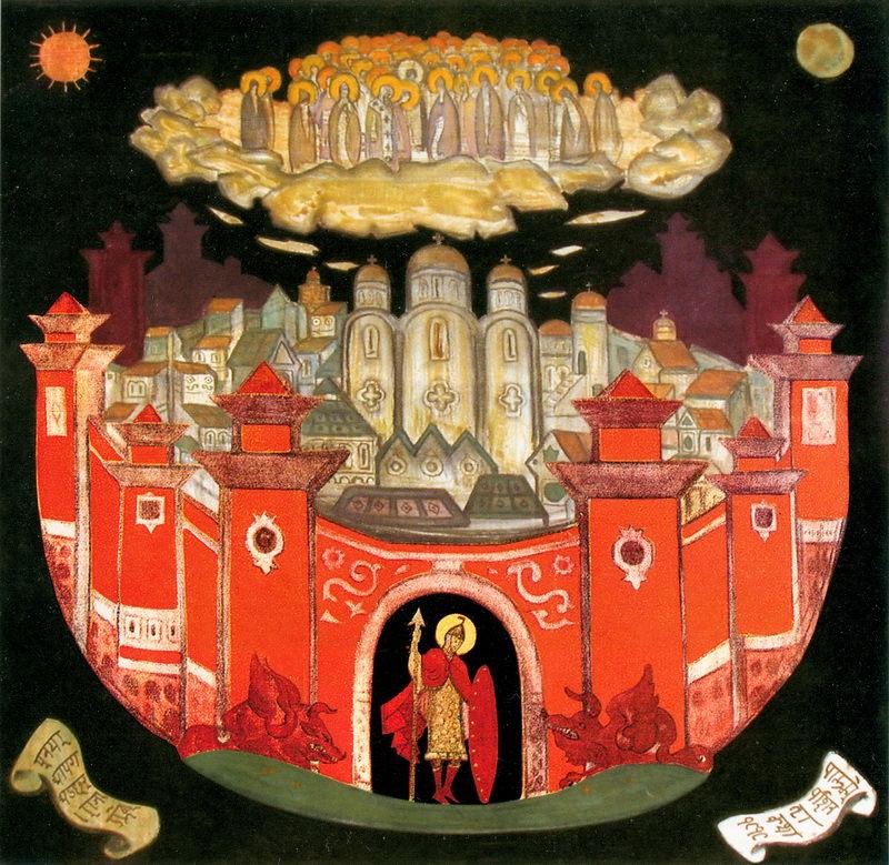 The saints have gone - leave Gleb as keeper by Nicholas Roerich