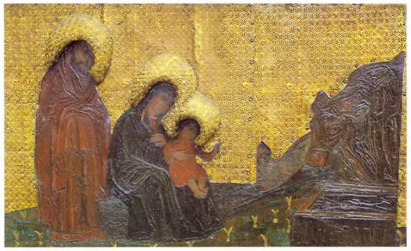 The Virgin Holidays. Introduction of the Virgin in Temple. Holy Family. by Nicholas Roerich