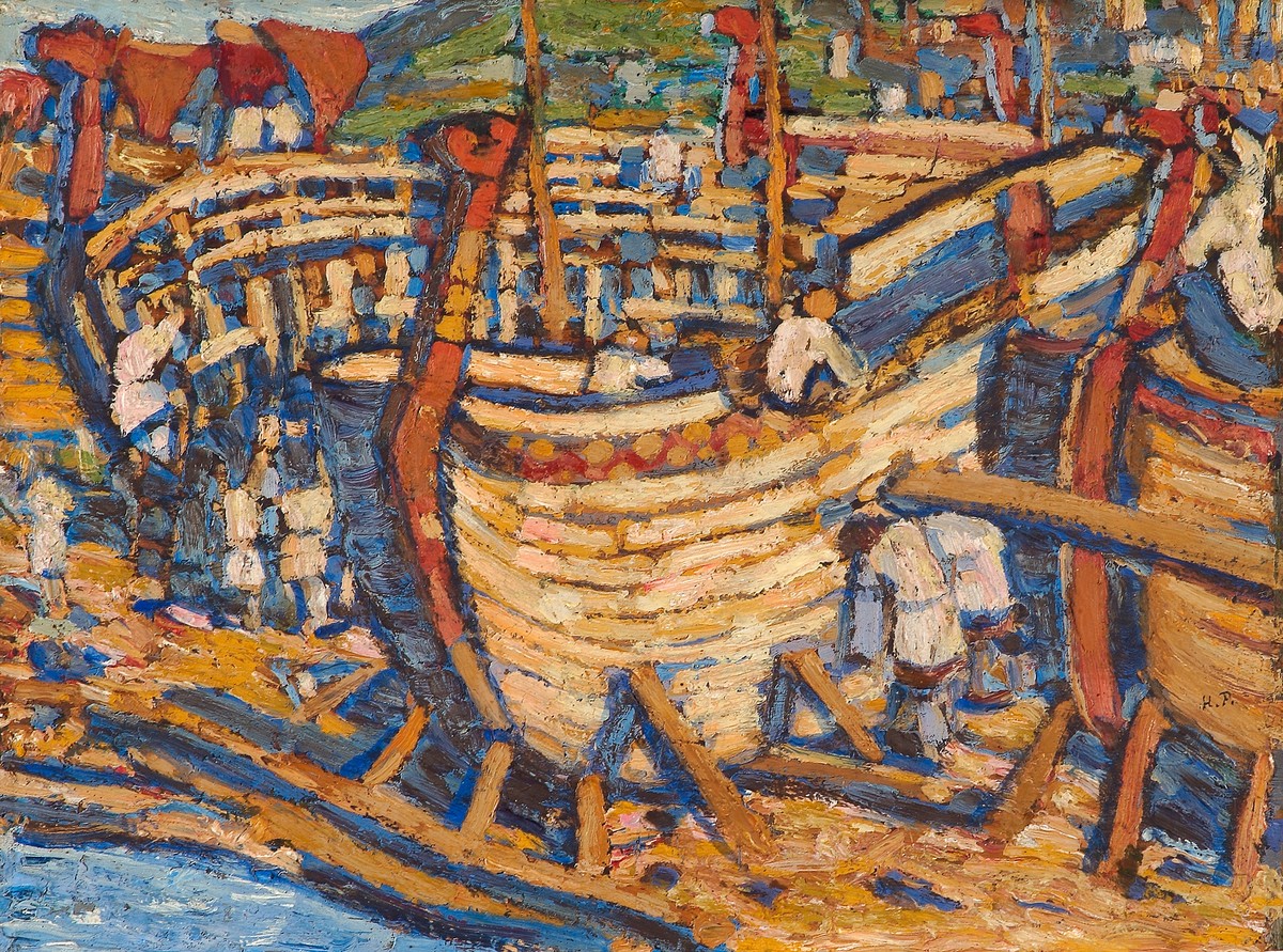They build the ships by Nicholas Roerich