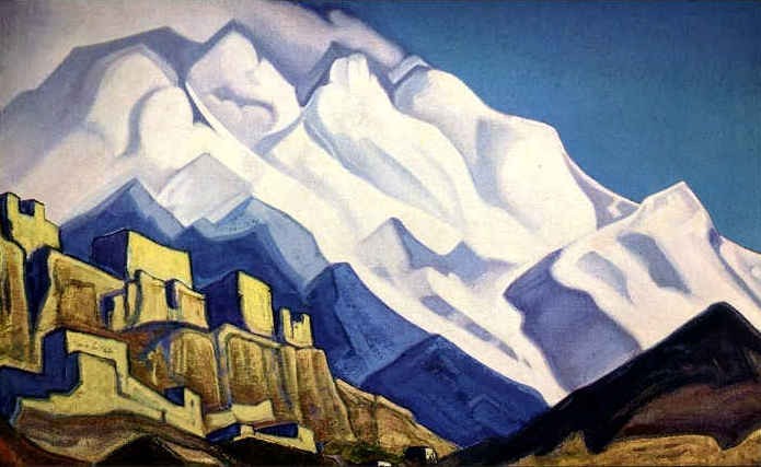 Tibet monastery by Nicholas Roerich