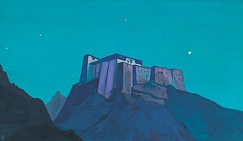 Tibet stronghold by Nicholas Roerich