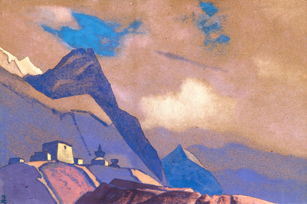Tibet. At Brahmaputra. by Nicholas Roerich