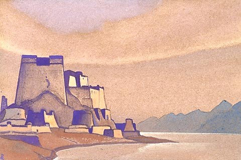 Tibet. Dzong. by Nicholas Roerich