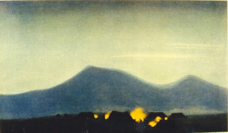 Tibetian camp by Nicholas Roerich