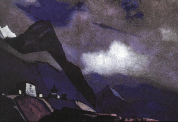 Tibetian dwellings by Nicholas Roerich