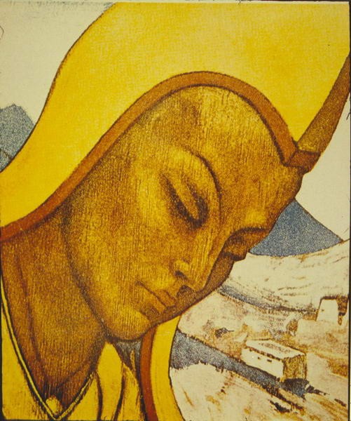 Tibetian lama by Nicholas Roerich