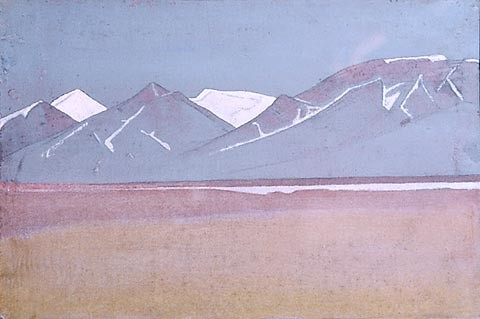 Trans-Himalayas, view from Saga-Dzong by Nicholas Roerich