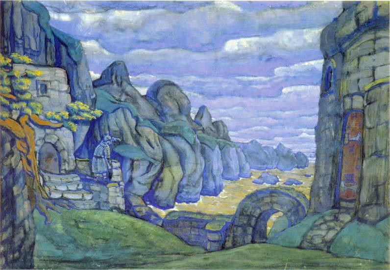 Tristan's castle in Brittany by Nicholas Roerich