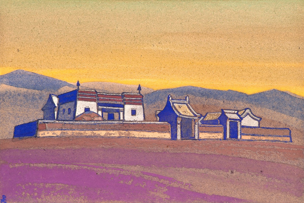 Tsagaan-Kure. Inner Mongolia. by Nicholas Roerich