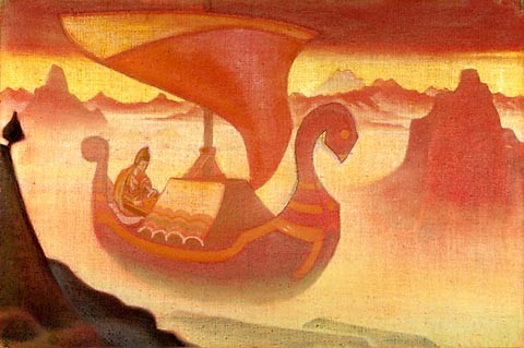 Unknown singer by Nicholas Roerich