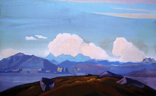 View of Everest from Tibet by Nicholas Roerich