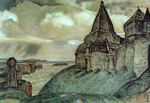 Viking's tomb by Nicholas Roerich