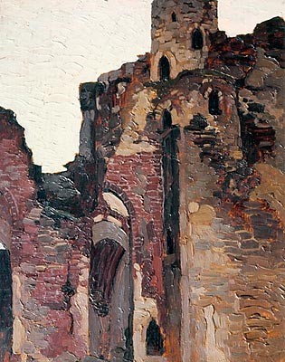 Wenden. Ruins of chapel. by Nicholas Roerich
