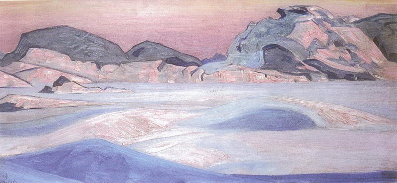 Winter landscape by Nicholas Roerich