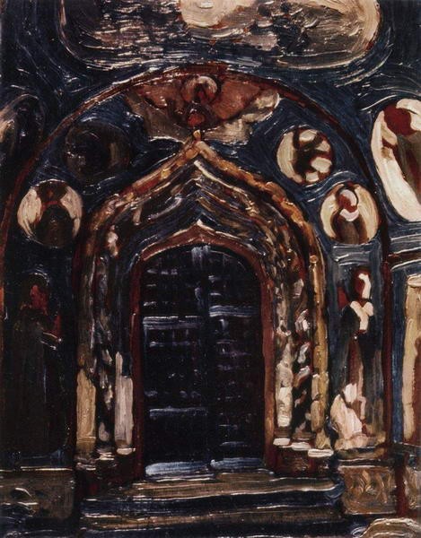 Yaroslavl. Church of Virgin Nativity. by Nicholas Roerich